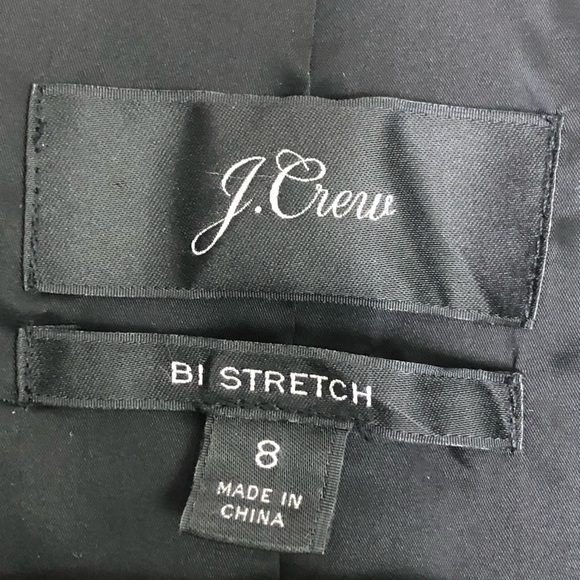 J.Crew BI Stretch black, one button closure blazer - Picture 5 of 12